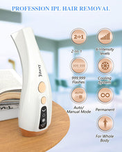 JITESY IPL Laser Hair Removal,Permanent Painless Ice Cooling Hair Removal Device for Women and Men with 3 Functions-HR/SC/RA,6 Energy Levels & 2 Precision Head,Unlimited Flashes for Whole Body Use