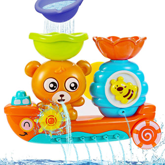 Jovicos Baby Bath Toys, Bear Bathtub Toy for Toddlers 1-3, Kids Water Toys for Waterfall Shower Toys Game, Bath Time Baby Toy for 1 2 3+ Year Old Boy Girl Toddler Gift Toys Set
