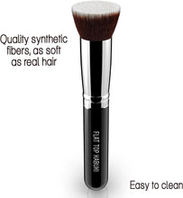 Flat Top Kabuki Foundation Brush By KESHIMA - Premium Makeup Brush for Liquid Foundation, Cream, and Powder - Buffing, Blending Brush, Face Brush