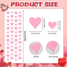 4PCS Heart Garland, Valentines Day Decorations Paper Hearts Streamers Hanging Hearts Decorations for Valentines Galentines Day Birthday Bridal Shower Wedding Engagement Anniversary Decor (Pink)