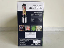 La Reveuse Smoothie Blender Personal Size with 2 BPA Free Portable Travel Sports Bottles (550ml),300 Watts,Silver