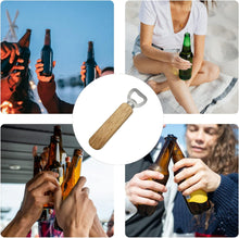 Bottle Opener, Wooden Handle Bottle Opener, Wine Beer Soda Glass Cap Opener