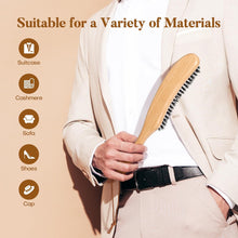 BFWood Clothes Brush - Boar Bristle Lint Brush for Suits, Cashmere, Wool, Velvet, Suede - Large Beech Handle