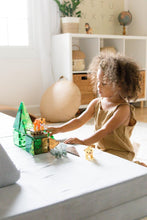 Magna-Tiles Jungle Animals 25-Piece Set - 3D magnetic building tiles, Clear Colors