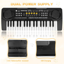 Keyboard Piano for Kids 37 Keys Music Piano with Microphone Portable Musical Toy Electronic Piano Birthday Gifts for Girls Ages 3-12 Black