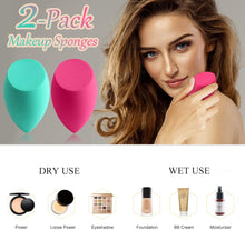 Makeup Sponge Puff Makeup Blending Sponge Makeup Blender Foundation Sponge Concealer Sponge Applicator Sponges (2 Count)