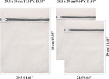 Delicates Wash Bags, GOFRIEND Laundry Bags Zippered Washing Machine Fine Mesh Bag for Delicates Blouse, Hosiery, T-shirt, Socks, Underwear, Bra, Lingerie Baby Clothes (3 SET)