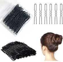 50 Pcs Hair Pins Hairpins Secure Hold Bobby Pins Hair Clips for Women with Box (5cm/2.2inch) U Shaped Hair Clips Wedding Bridal Jewelry Black Hair Pins Hair Pin