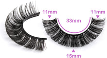 JIMIRE Russian Strip Volume Eyelashes DD Curl Fluffy False Eyelashes Look Like Lash Extensions Natural Lashes 16 Pairs Pack