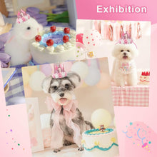 KufaerBeam First Birthday Crown Hat and Birthday Flag for Baby Girls, 1st Birthday Crown Hat Decorations with Cute Floral, Headband Gift Photo Prop 1st Birthday Party Supplies for Baby