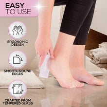 Glass Foot File by Glowxie  2 Files in 1 (Scub+Buff)  Dead Skin & Callus Remover  Long Lasting  Hypoallergic