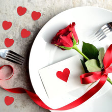 1100 Pcs Red Heart Shaped Confetti Metallic Glitter Foil Love Heart Confetti Hearts Table Confetti Table Decorations for Wedding Engagement,Anniversary,Baby Shower,Birthday Party Decorations,30g