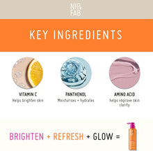 Nip + Fab Vitamin C Fix Gel Cleanser for Face, Brightening Hydrating Facial Cleansing Face Wash for Skin Toning, 145 ml