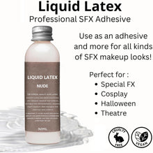 Liquid Latex - SFX Makeup for Halloween Costume - 60ML Moster Zombie Special Effects Makeup For Scar Cut Wound Peeling Skin Wrinkes Stipples Burns (60ML)