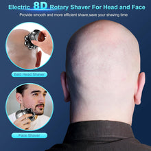 Head Shavers for Men,Upgrade 8D Electric Shavers Men,Rotary Razors Waterproof Wet & Dry, Rechargeable Mens Shaver with LED Display,6-in-1 Grooming Kit Gift with Beard/Nose Trimmer,Cleansing Brush