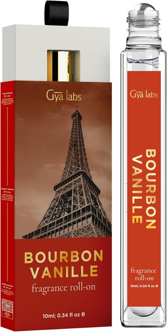 Gya Labs Bourbon Vanilla Fragrance Roll On - Vanilla Bourbon Perfume Oil Roll On for Men & Women - Bourbon Vanilla Perfume Oil for Skin (10ml)