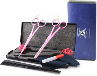 Haryali London Professional 6.0" Hairdressing Barber Scissors Hair Cutting Thinning Texturing Salon Shears with Fixed Screw Set Comes in a Black Box