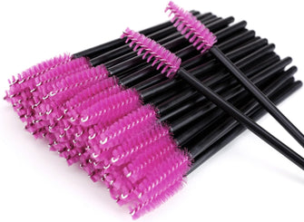 50 PCS Disposable Eyelash Brushes Mascara Wands Eye Lash Eyebrow Extensions Brush Applicator Cosmetic Makeup Brush Tool Kits for Eyebrows Fake Eyelashes