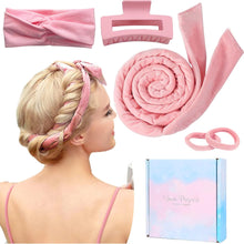 Heatless Curlers Headband,Heatless Curls For Sleeping Overnight Heatless Hair Curling Set Soft Heatless Curling Rod Headband No Heat Wave Hair Curlers With Hair Clip Styling Tools For Long Medium Hair