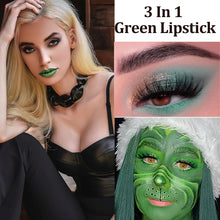 Green Cream Face Body Paint Stick - Face Paint Stick Sweatproof & Waterproof for Sport - Makeup Face Painting for Adults Fancy Dress SFX Cosplay Costumes Festivals Halloween (Forest Green)