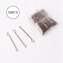 Hair Pins, 50pc Brown Bobby Pins Hair Grips, Ideal for Fine Hair - Does Not Peel Off (5cm)1