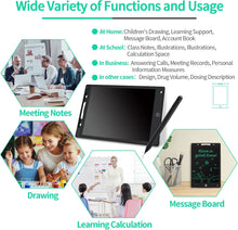 LCD Writing Tablet, 12 Inch Electronic Kids Drawing Board, Portable Graphics Pad with Lock Function, Reusable Message Memo Board for Home, School & Office