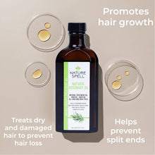 Nature Spell Rosemary Oil for Hair Growth Duo 150ml x2  Treats Dry and Damaged Hair  Rosemary Oil Fusion Duo Pre-Diluted with Almond Oil and Castor Oil  Body Oils for Dry Skin