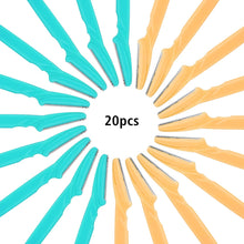 NEBURORA 20 Pcs Eyebrow Razor Trimmers for Women and Men Face Hair Removers, Portable Size