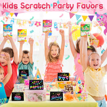 LIKYMO Party Bag Fillers for Kids - Scratch Art Party Bag Fillers Easter Gifts for Kids, Easter Crafts age 4-12 Years Old Girls Boys Birthday Classroom Gifts (16 Rainbow Scratch Notes)
