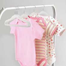 MangoKit Baby Hangers Non-Slip Baby Velvet Hangers, Infant and Toddler Coat Hangers, Ultra-Slim Space Saving Kids Hangers 360 Degree Rotatory Hook Sturdy Baby Clothes Hangers 15 Pack (28cm, White)