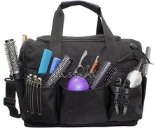 Hairdressing Designer Session Bag Large Mobile Hairdresser Barber Kit Holder in Black