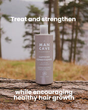 ManCave Caffeine Conditioner 500ml for Men, Encourage Healthy Hair Growth, Condition & Strengthen your hair with Natural Ingredients, Vegan Friendly, Tube made from Recycled Plastics, Made in England