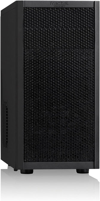 Fractal Design Core 1000 USB 3 - Mini Tower Computer Case - mATX - High Airflow And Cooling - 1x 120mm Silent Fan Included - Brushed Aluminium - Black