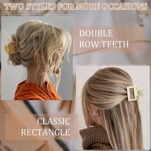 8 Pack Double Row Teeth Hair Clips Small Hair Claw, 1.6" Matte Hair Clips Cute Size Jaw Clips No Slip Hair Clamps hair Accessories for Women Girls