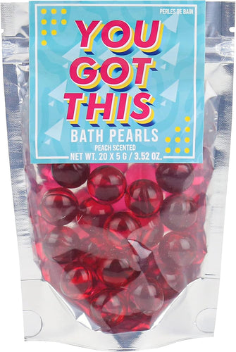 Gift Republic Bath Pearls You Got This 20-Pack Peach Scent, Multicoloured