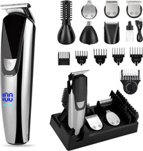 Hair Clippers for Men Victop Cordless Hair Trimmer Shaver Electric Self Hair Clipper Professional Stubble Trimmers 7 in 1 Mens Hair Cutting Gromming Kit with Beard Trimmer Nose Trimmer Body Grommer