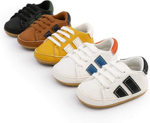 RVROVIC Baby Boys Girls Sneakers Anti-Slip Oxford Loafer Flats Infant Toddler PU Leather Soft Sole Baby Shoes