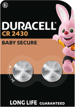 Duracell 2430 Lithium Coin Batteries 3V (2 pack)- Long life guaranteed - For Use in Key Fobs, Small Remotes, and Fitness Watches - Baby Secure Packaging - 10-Year In-Storage Guarantee