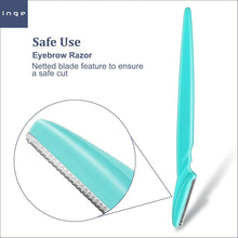 Inge Eyebrow Razors 6 Pieces Face Razors Dermaplaning Blades for Women and Men Removes Peach Fuzz