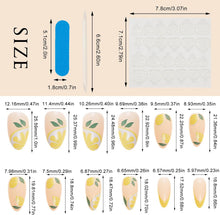 NICENEEDED Summer Press on Nail, Medium Lemon Fake Nails, Alomnd Yellow Full Cover False Nail Sticker on Nail Detachable Nail Tips French Tip Stick on Nails for Women and Girls