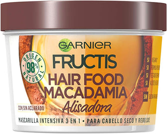 Garnier Fructis Hair Food Macadamia Nourishing Hair Mask for Dry Hair, 390 ml