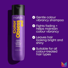 Matrix Color Obsessed, Colour Shampoo to Cleanse and Help Maintain Coloured Hair, Total Results 300ml