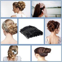 50 Pcs Hair Pins Hairpins Secure Hold Bobby Pins Hair Clips for Women with Box (5cm/2.2inch) U Shaped Hair Clips Wedding Bridal Jewelry Black Hair Pins Hair Pin