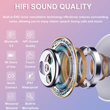 Ear Buds Wireless Earbuds AirBuds Pods Bluetooth Headphones with Noise Reduction,in-Ear Ear Buds Sport Earphones IPX7 Waterproof Auto Pairing Fast Charging HD Mic Headsets,for Android/IOS/AirPods