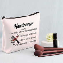 Hairdresser Cosmetic Bag Cosmetology Hairstylist Gift Cosmetology Graduation Gift Hairstylist Makeup Toiletry Bag(Hairdresser (Noun) Bag)