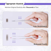 LANKIZ Eyelash Extension Tweezers Stainless Steel Straight and Curved Volume Lash Tweezers Set for Eyelash Extension Professional Applicator Tool-Silver