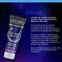 John Frieda Overnight Miracles Repair & Renew Leave-In Lotion Hair Mask 100 ml, Moisturising Hair Treatment for Dry Hair