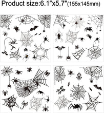 HOWAF 10 Sheets Scary Halloween Face Temporary Tattoos for Women Men, 3D Witch Zombie Makeup Kit Bat Spider Web Tattoos For Kids Adults Halloween Costume Day of the Dead Makeup Face Tattoos