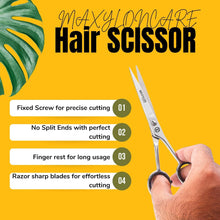 Maxylon Hairdressing Scissors for Professional Hairdressers 6 inch Stainless Steel Hair Cutting Shears for Salon Barbers Men Women