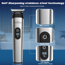 Brightup Beard Trimmer for Men - 22 Piece Beard Grooming Kit with Hair Trimmer, Hair Clippers, Electric Razor - IPX7 Waterproof Shavers for Mustache, Face, Nose, Ear, Body - Mens Gifts, YH-7282